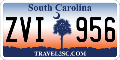 SC license plate ZVI956