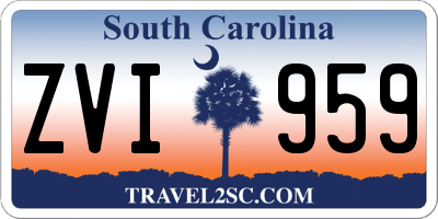 SC license plate ZVI959