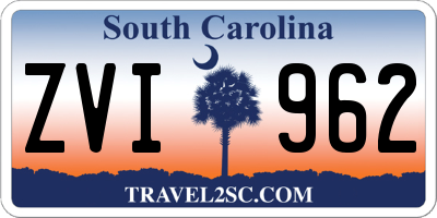 SC license plate ZVI962