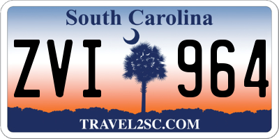 SC license plate ZVI964