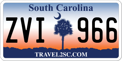 SC license plate ZVI966