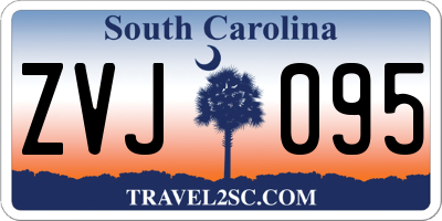 SC license plate ZVJ095