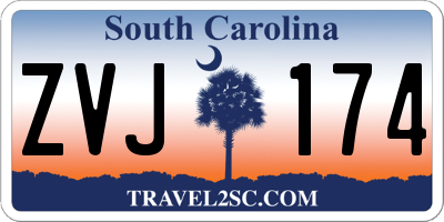 SC license plate ZVJ174