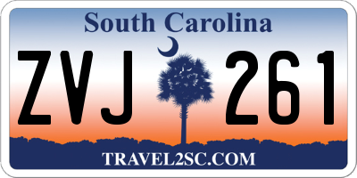 SC license plate ZVJ261
