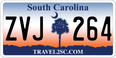 SC license plate ZVJ264