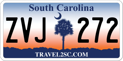 SC license plate ZVJ272