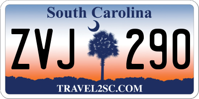 SC license plate ZVJ290
