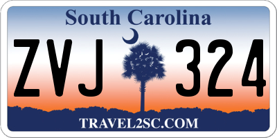 SC license plate ZVJ324