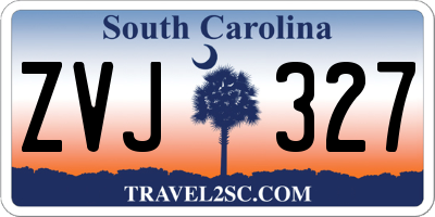 SC license plate ZVJ327