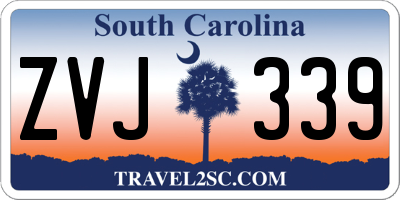 SC license plate ZVJ339