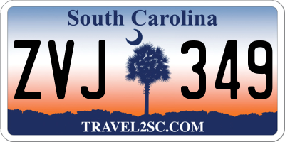 SC license plate ZVJ349
