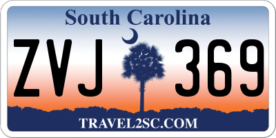 SC license plate ZVJ369