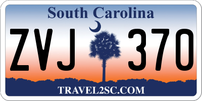 SC license plate ZVJ370