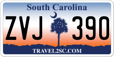 SC license plate ZVJ390