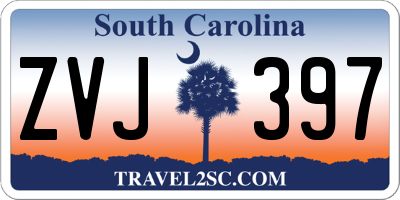 SC license plate ZVJ397