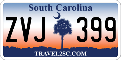 SC license plate ZVJ399