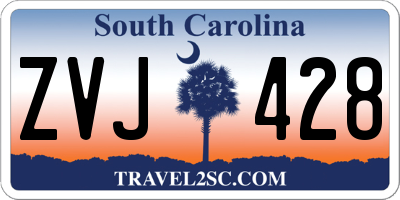SC license plate ZVJ428