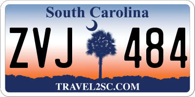 SC license plate ZVJ484