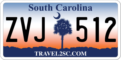 SC license plate ZVJ512