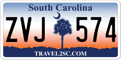 SC license plate ZVJ574