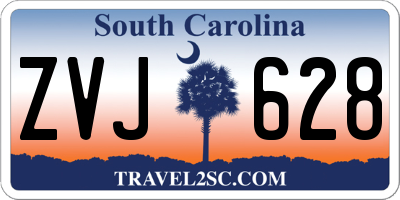 SC license plate ZVJ628