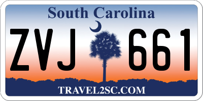 SC license plate ZVJ661