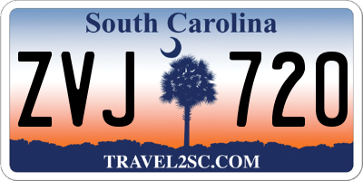 SC license plate ZVJ720
