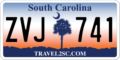 SC license plate ZVJ741