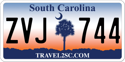 SC license plate ZVJ744