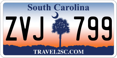 SC license plate ZVJ799