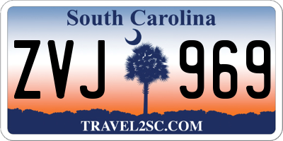 SC license plate ZVJ969