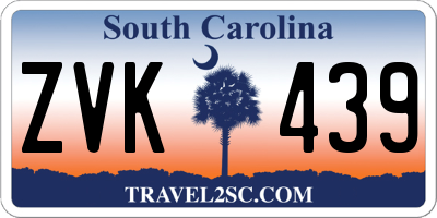 SC license plate ZVK439