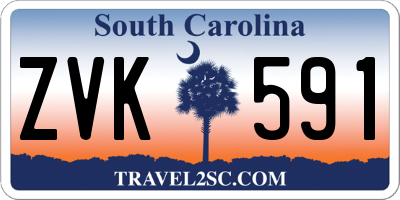 SC license plate ZVK591