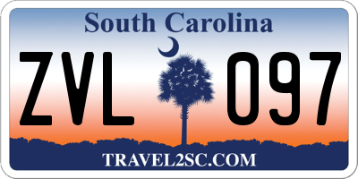 SC license plate ZVL097