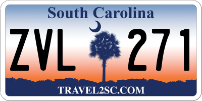 SC license plate ZVL271