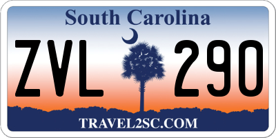 SC license plate ZVL290