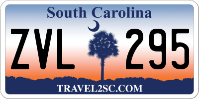 SC license plate ZVL295