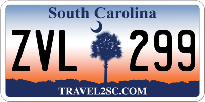 SC license plate ZVL299