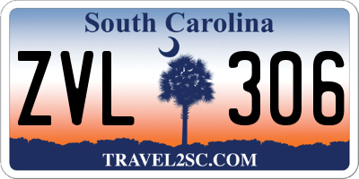 SC license plate ZVL306