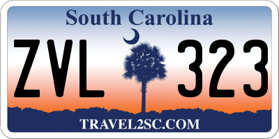 SC license plate ZVL323