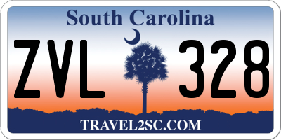 SC license plate ZVL328