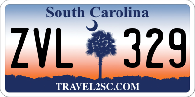 SC license plate ZVL329