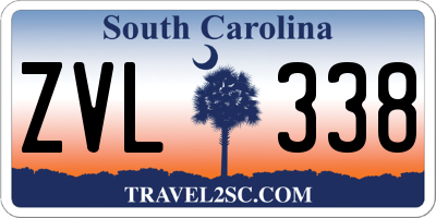 SC license plate ZVL338