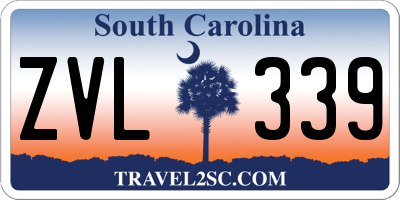 SC license plate ZVL339
