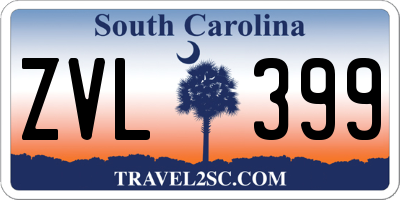 SC license plate ZVL399
