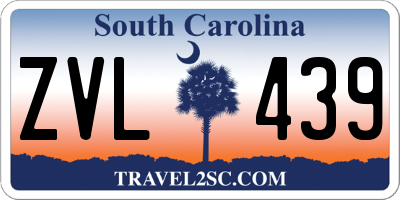SC license plate ZVL439
