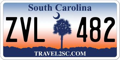 SC license plate ZVL482