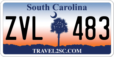 SC license plate ZVL483