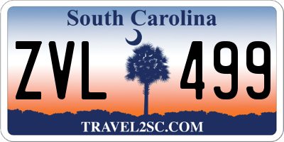 SC license plate ZVL499