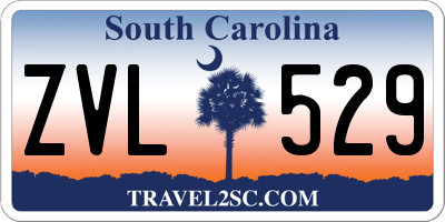 SC license plate ZVL529